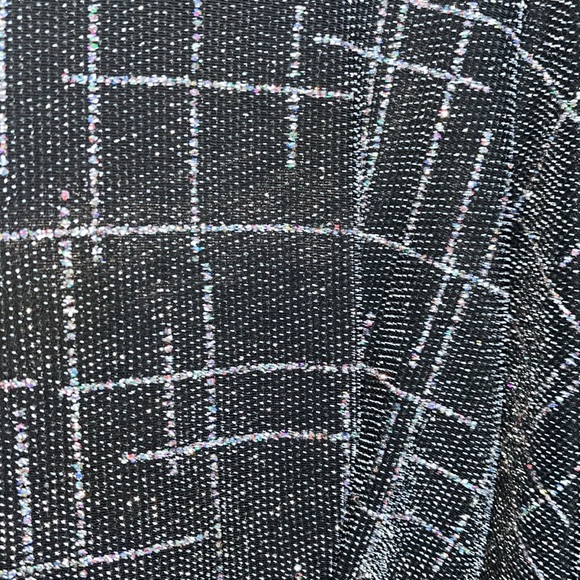 Annex size 1X women’s top black tank with silver bedazzled sparkling design - Picture 10 of 10